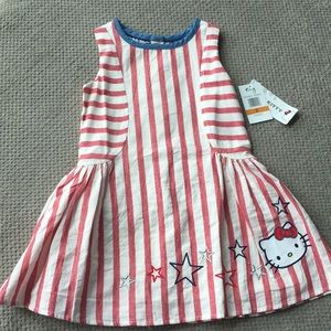 Hello kitty patriotic dress